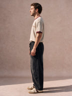 The Rivet Curve-Seam Pant (Washed Black)