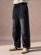 The Rivet Curve-Seam Pant (Washed Black)