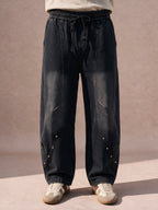 The Rivet Curve-Seam Pant (Washed Black)
