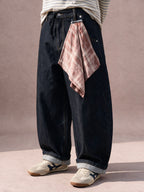 The Drawstring Barrel Jean (Dark Indigo)