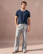 The Star Patch Wide-Leg Sweatpant (Heather Gray)