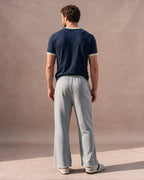 The Star Patch Wide-Leg Sweatpant (Heather Gray)