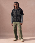 The Studded Layered Hoodie Tee (Black)