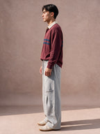 The Utility Wide-Leg Sweatpant (Heather Gray)