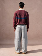The Utility Wide-Leg Sweatpant (Heather Gray)