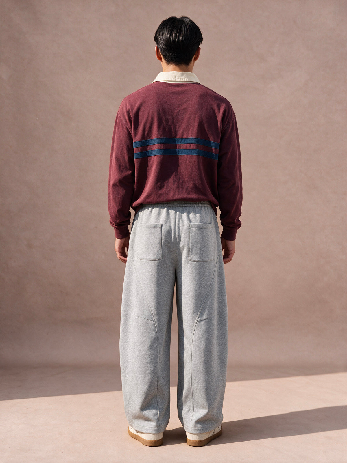 The Utility Wide-Leg Sweatpant (Heather Gray)