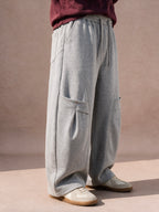 The Utility Wide-Leg Sweatpant (Heather Gray)