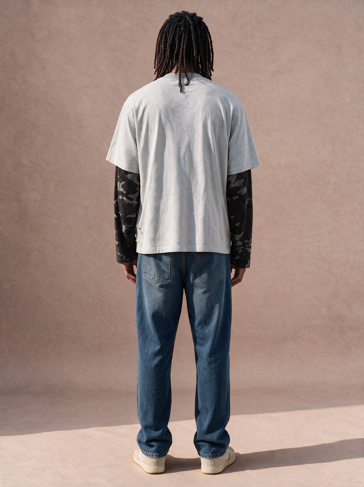 The Distressed 72 Layered Tee (Gray)
