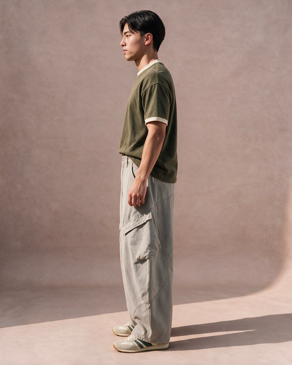 The Washed Utility Cargo Pant (Stone)