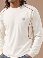 The Long-Sleeve Mesh Route Crewneck (Snow)