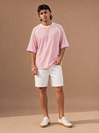 The Off-Duty Warmup Crewneck Tee (Rose)