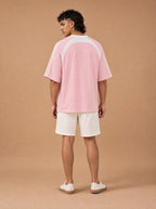 The Off-Duty Warmup Crewneck Tee (Rose)