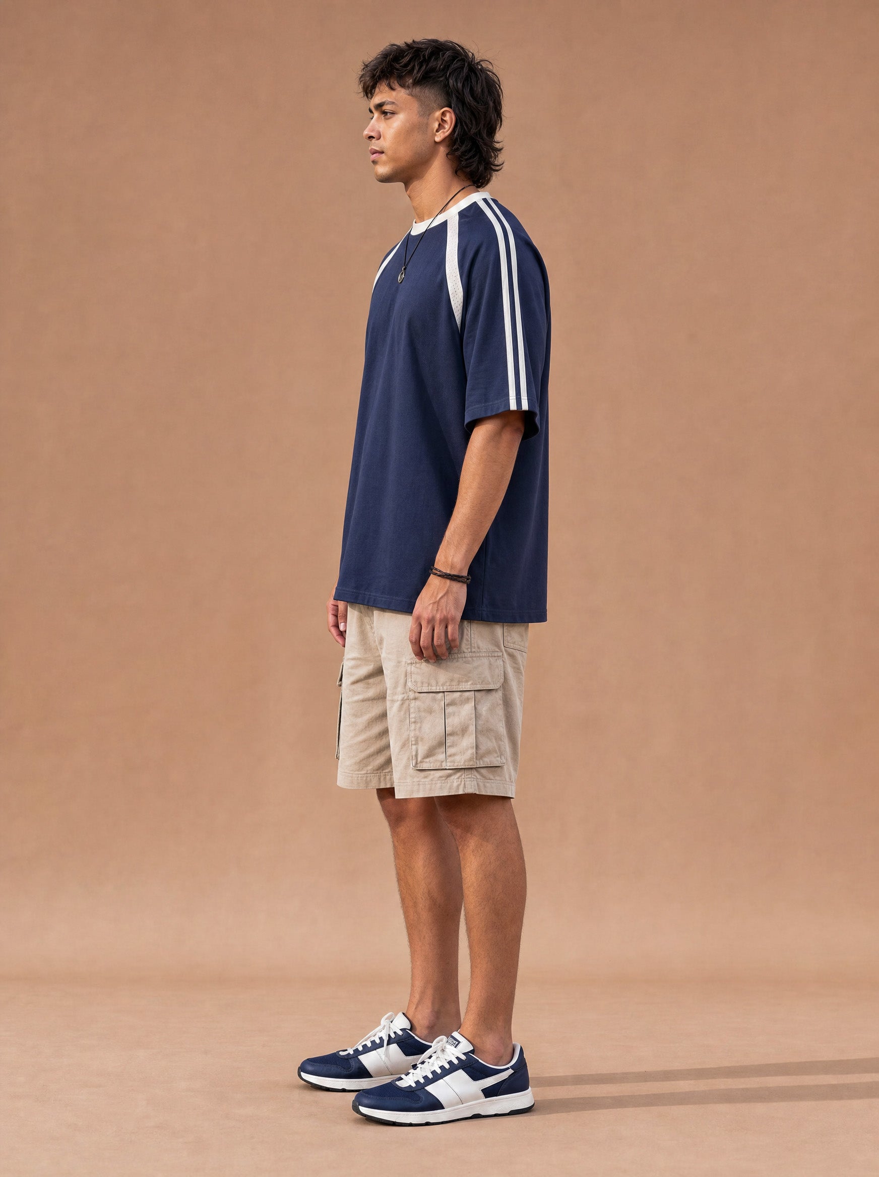 The Off-Duty Warmup Crewneck Tee (Twilight)