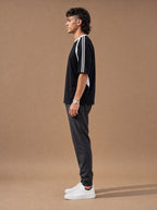 The Off-Duty Warmup Crewneck Tee (Onyx)