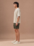 The Off-Duty Warmup Crewneck Tee (Khaki)