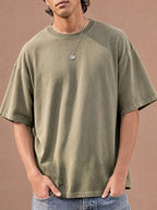 The Washed Weekend Crewneck Tee (Sage)