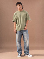 The Washed Weekend Crewneck Tee (Sage)