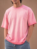 The Washed Weekend Crewneck Tee (Coral)