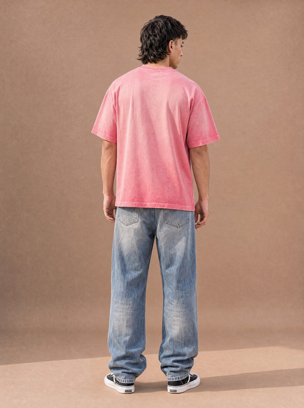 The Washed Weekend Crewneck Tee (Coral)