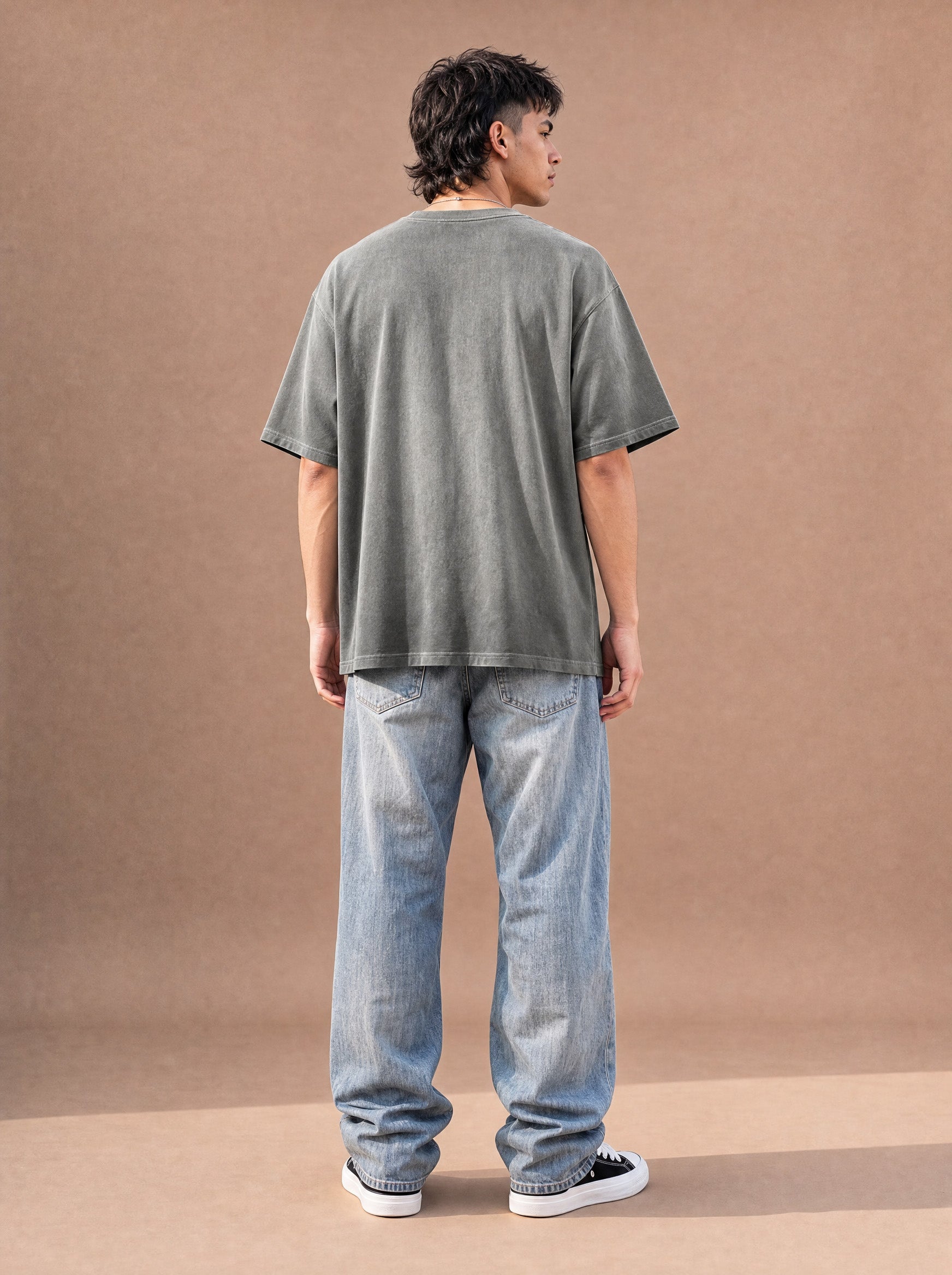 The Washed Weekend Crewneck Tee (Slate)