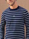 The All-Day Stripe Crewneck Tee (Twilight)