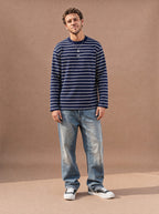The All-Day Stripe Crewneck Tee (Twilight)