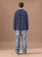 The All-Day Stripe Crewneck Tee (Twilight)