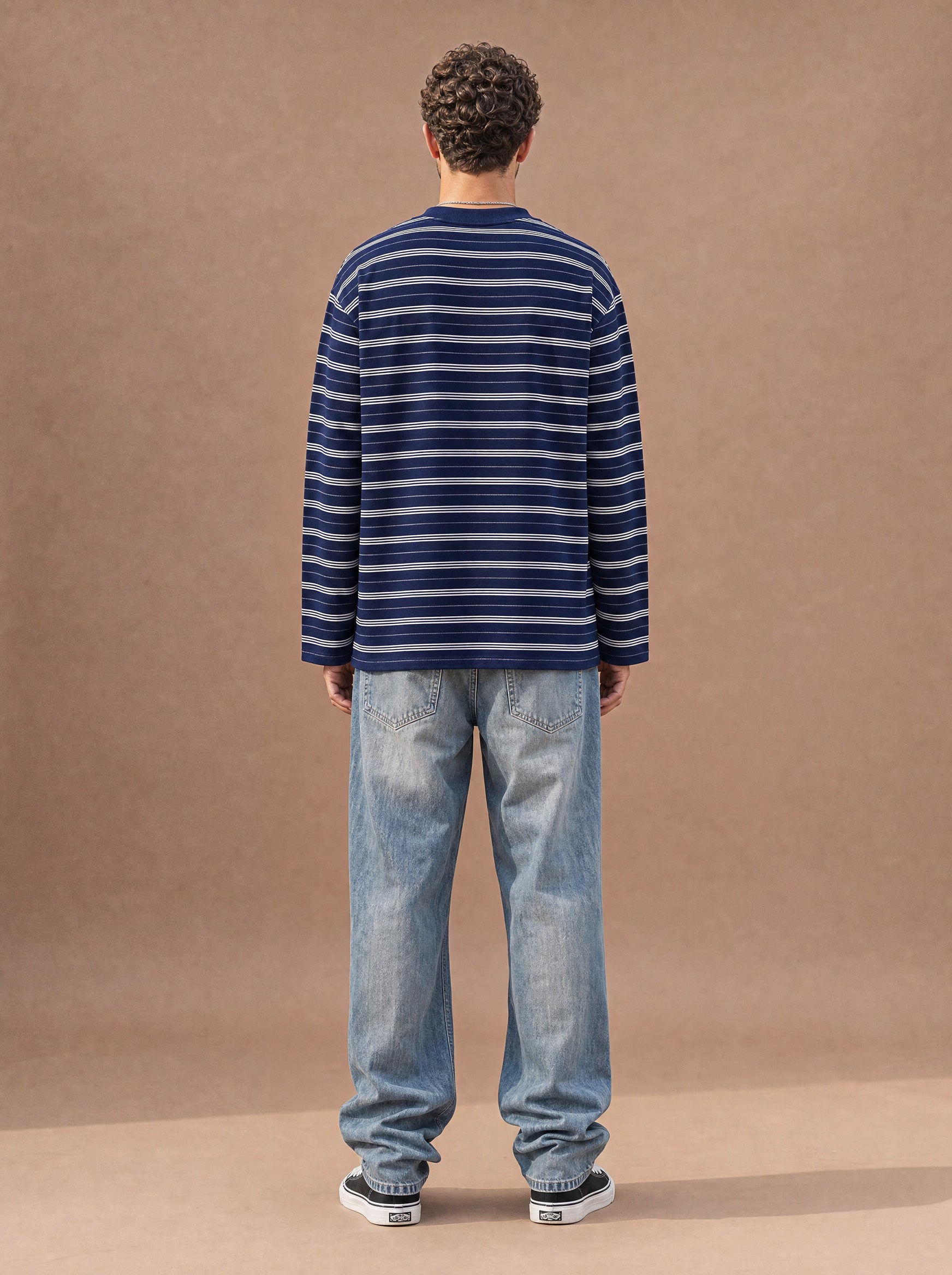The All-Day Stripe Crewneck Tee (Twilight)