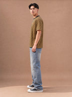 The Small Talk Stripe Crewneck Tee (Bumblebee)