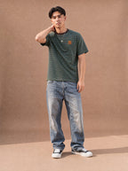 The Small Talk Stripe Crewneck Tee (Oasis)