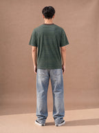 The Small Talk Stripe Crewneck Tee (Oasis)