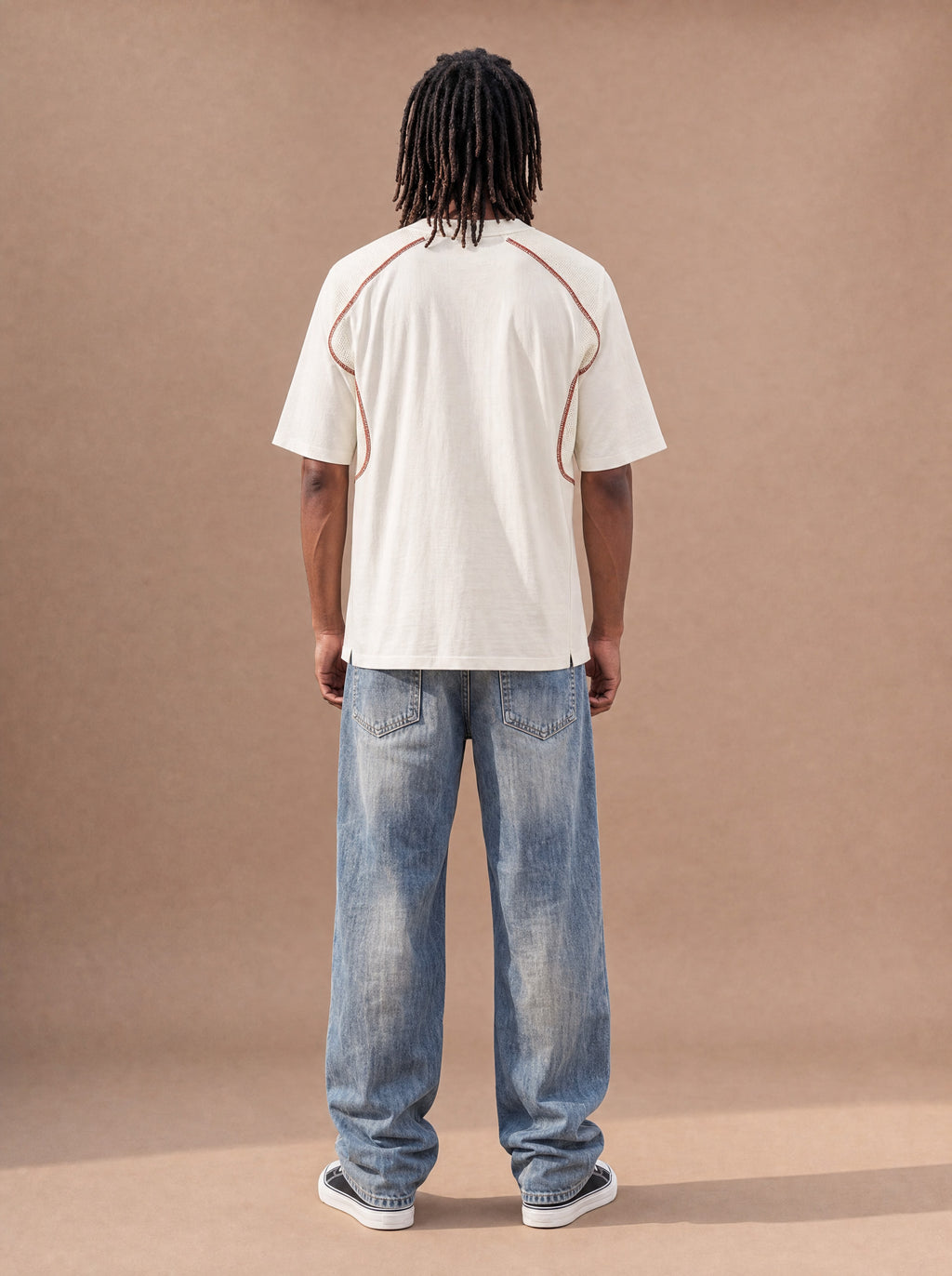 The Mesh Route Crewneck Tee (Snow)