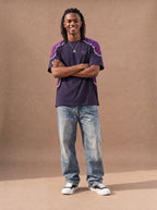 The Mesh Route Crewneck Tee (Plum)