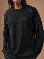 The Long-Sleeve Mesh Route Crewneck (Onyx)