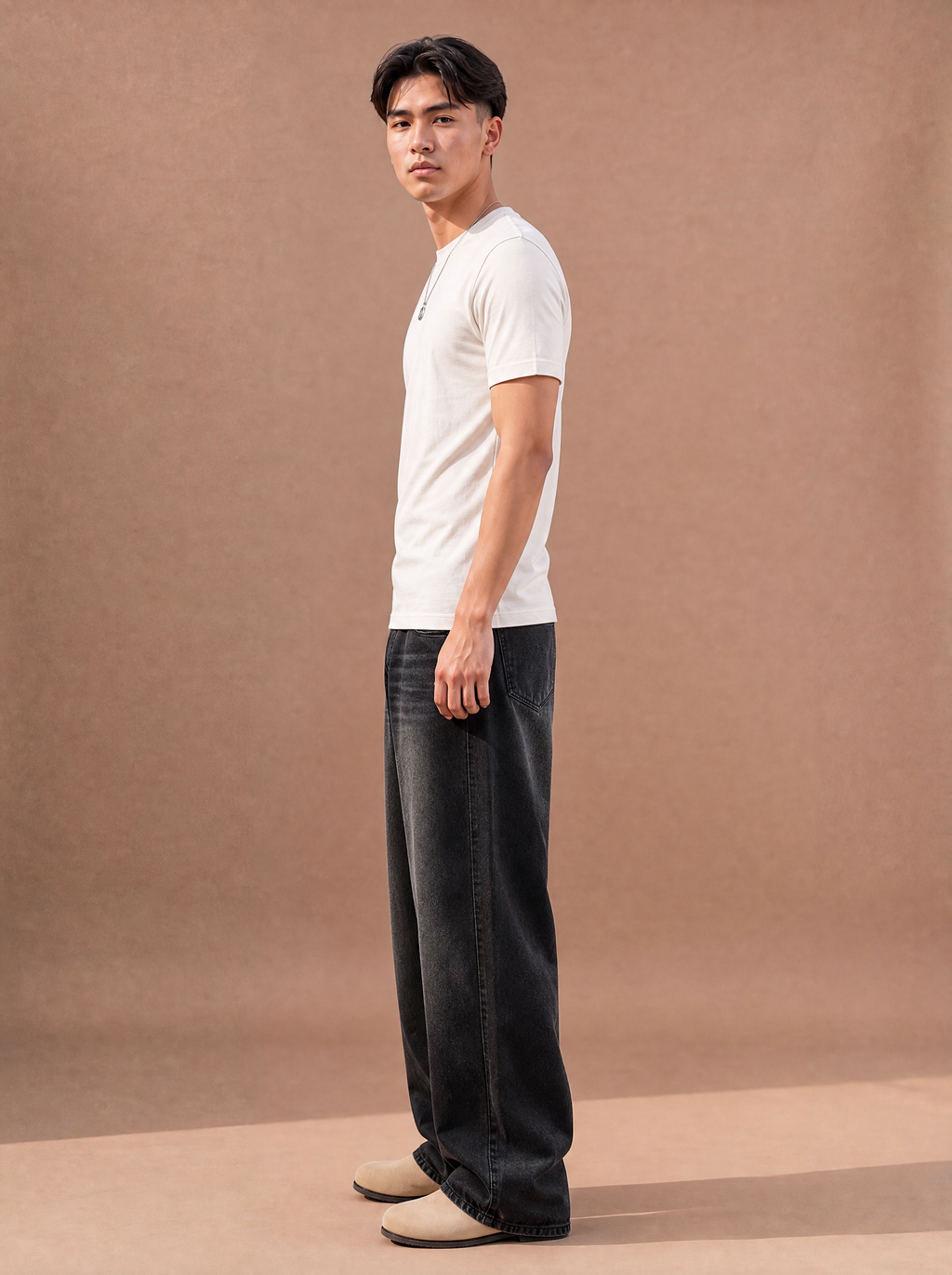 The Wide-Open Washed Jean (Onyx)
