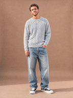 The Soft Plan Cable Crewneck (Ash)