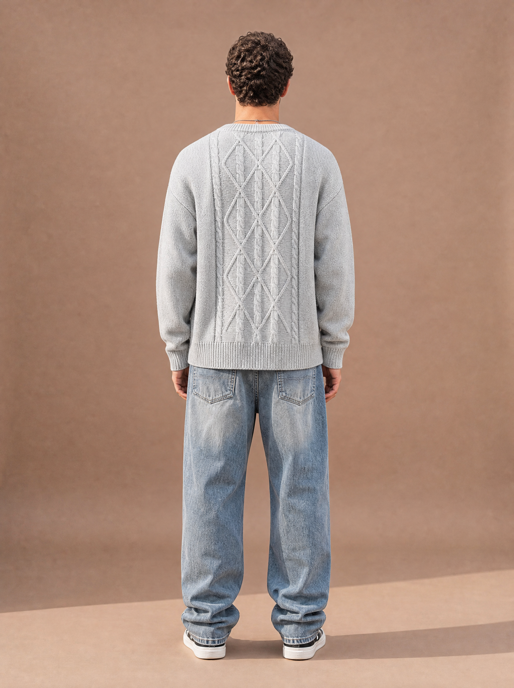 The Soft Plan Cable Crewneck (Ash)