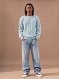 The Soft Plan Cable Crewneck (Sparrow)