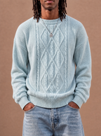 The Soft Plan Cable Crewneck (Sparrow)