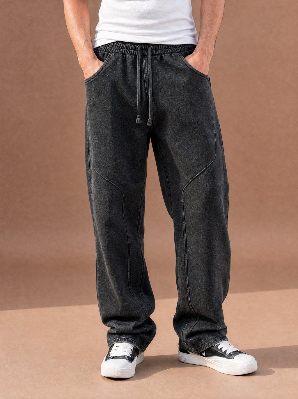 The Detour Washed Pull-On Pant (Onyx)