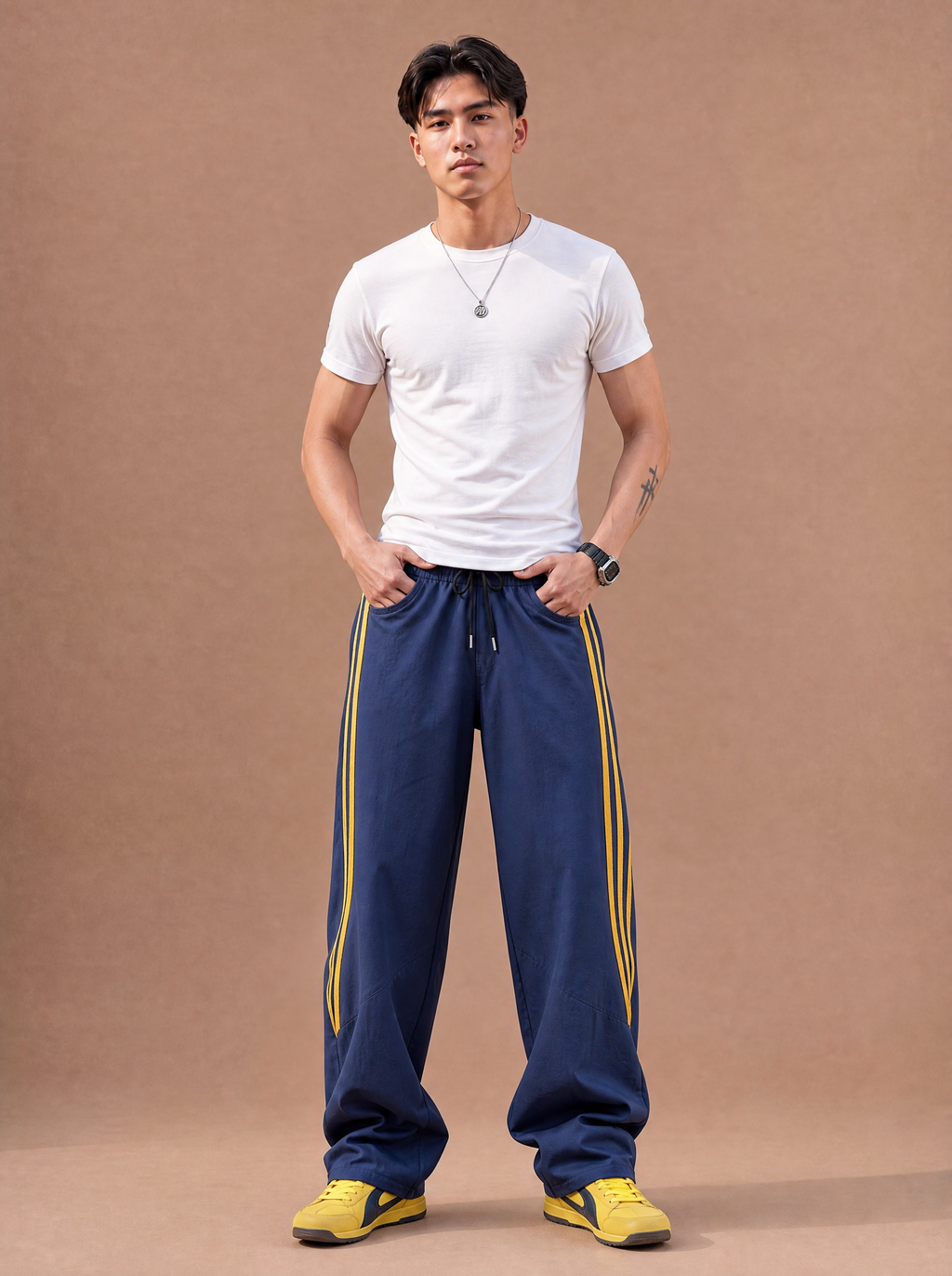 The Side-Street Track Pant (Navy)