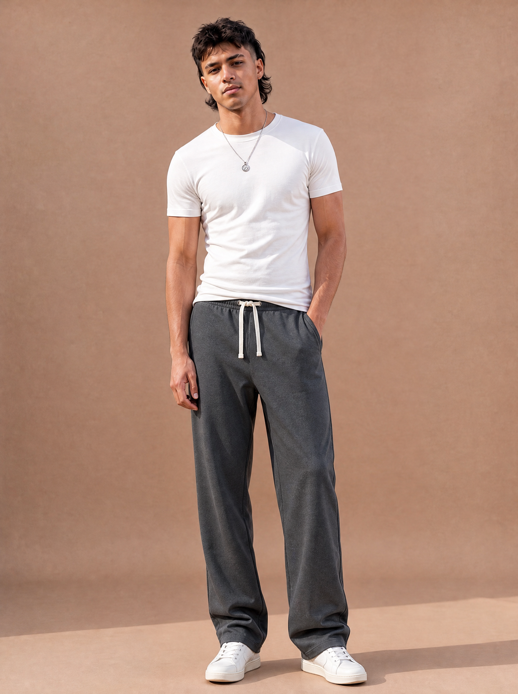 The No-Plans Drawstring Pant (Charcoal)