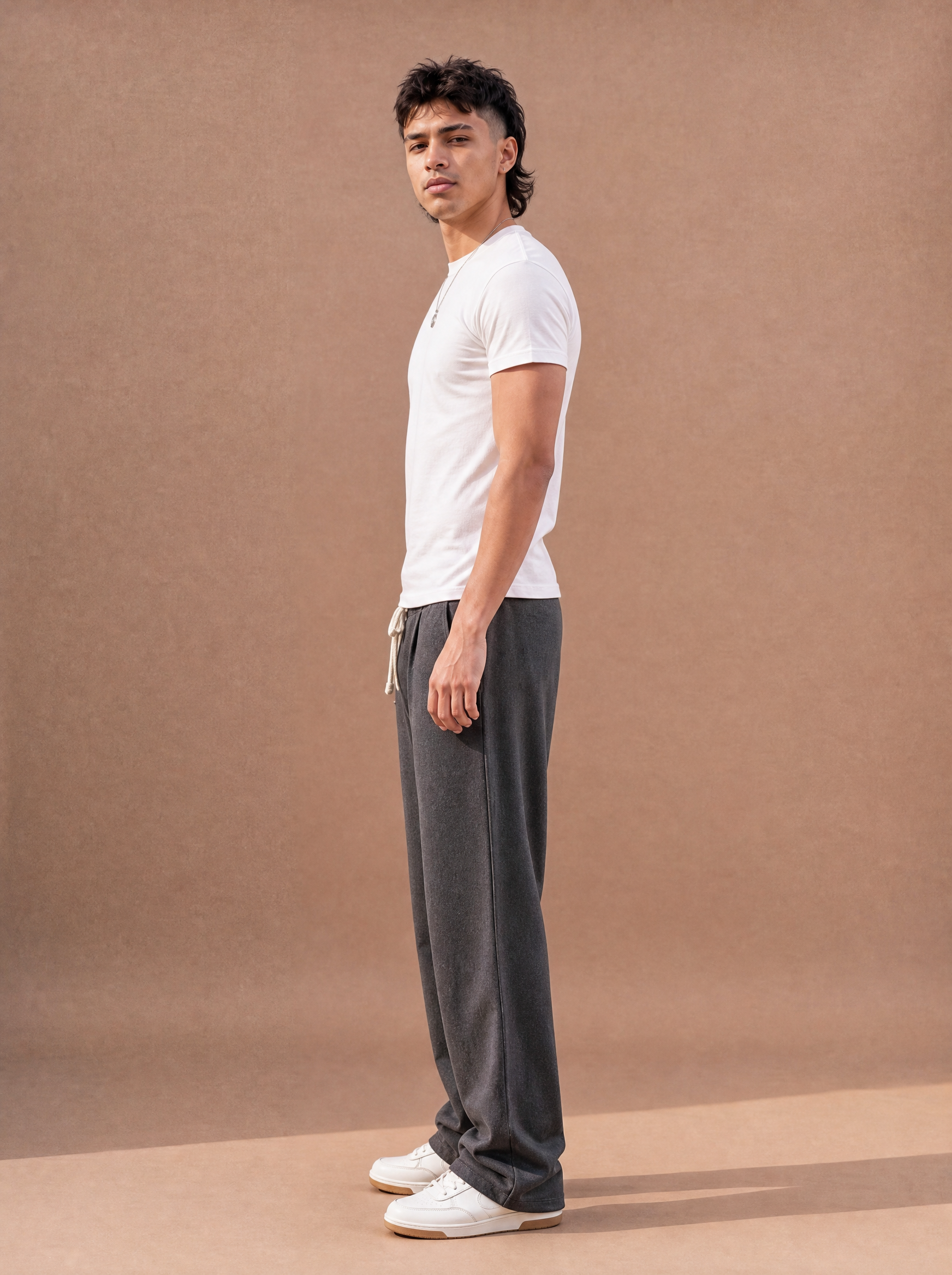 The No-Plans Drawstring Pant (Charcoal)