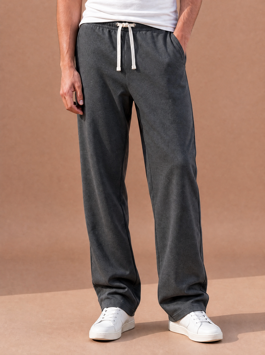 The No-Plans Drawstring Pant (Charcoal)