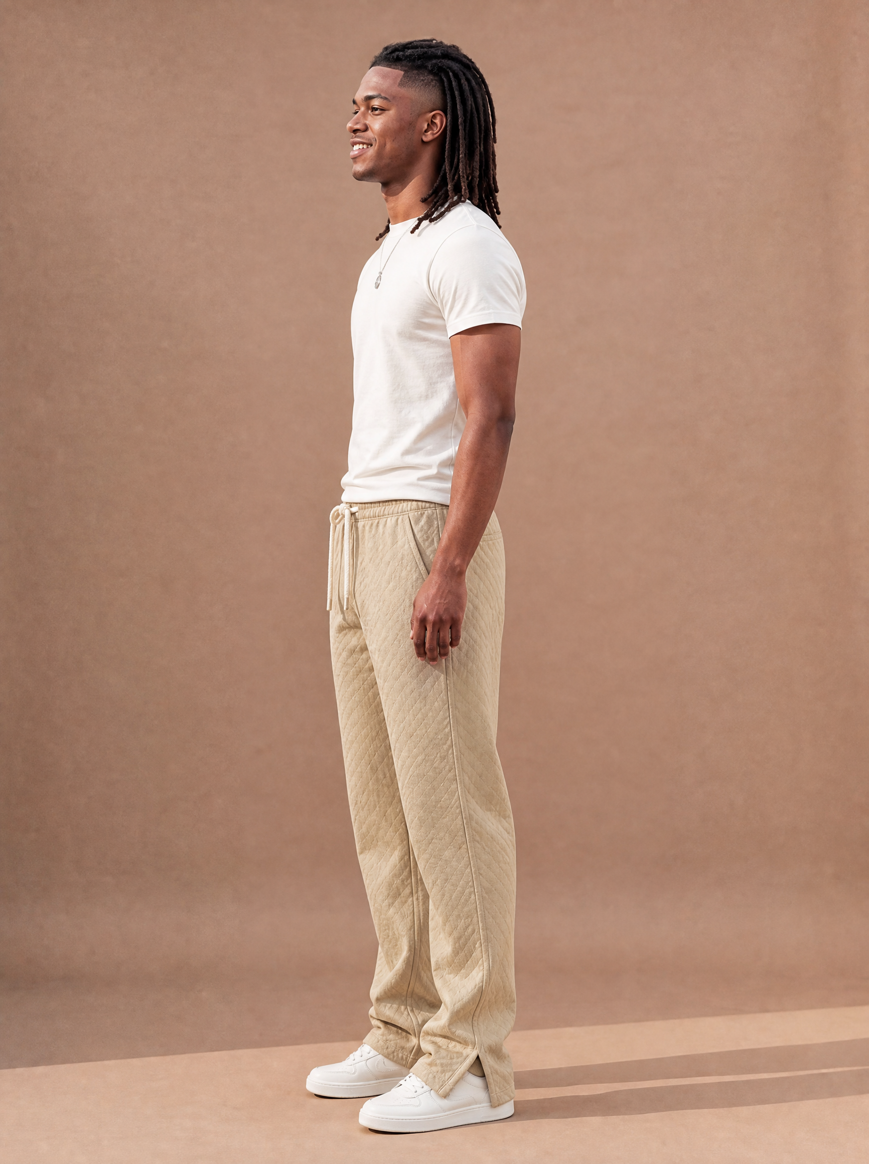 The No-Plans Drawstring Pant (Sand)