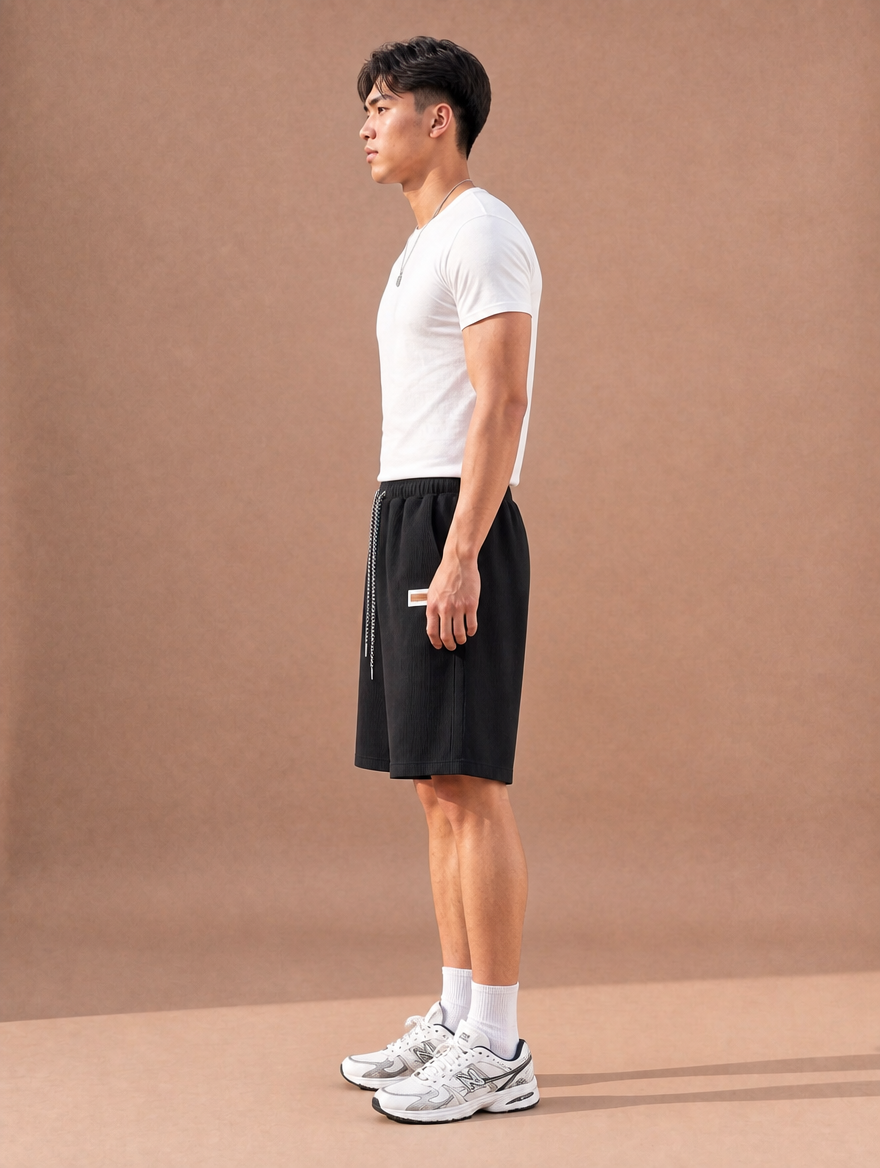The Black Crinkle Weekend Short