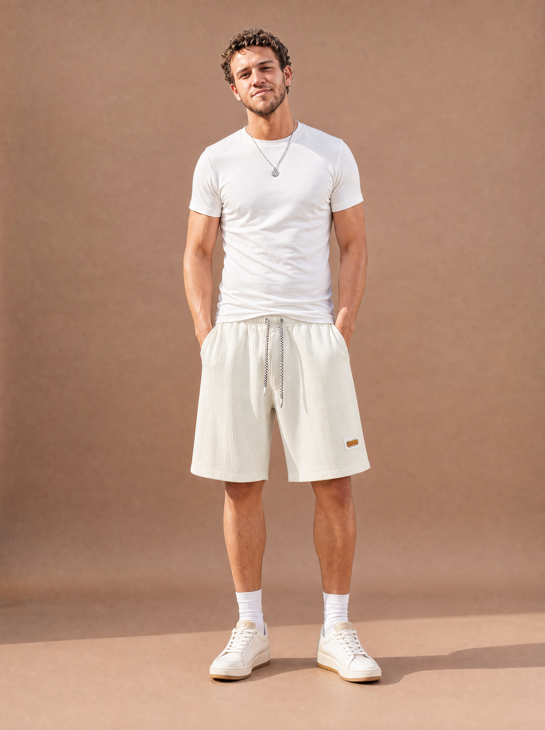 The Cream Crinkle Weekend Short