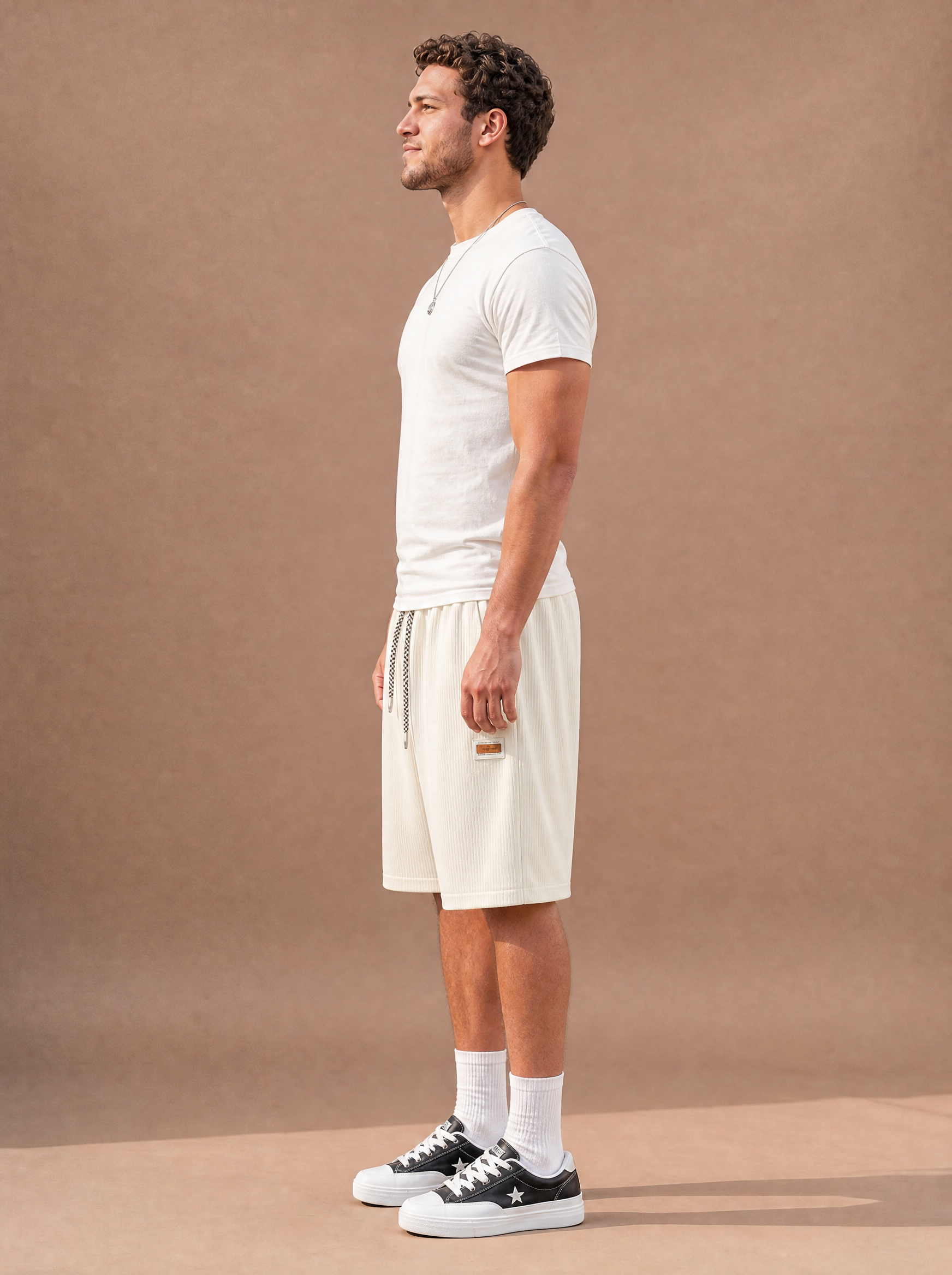 The Cream Crinkle Weekend Short