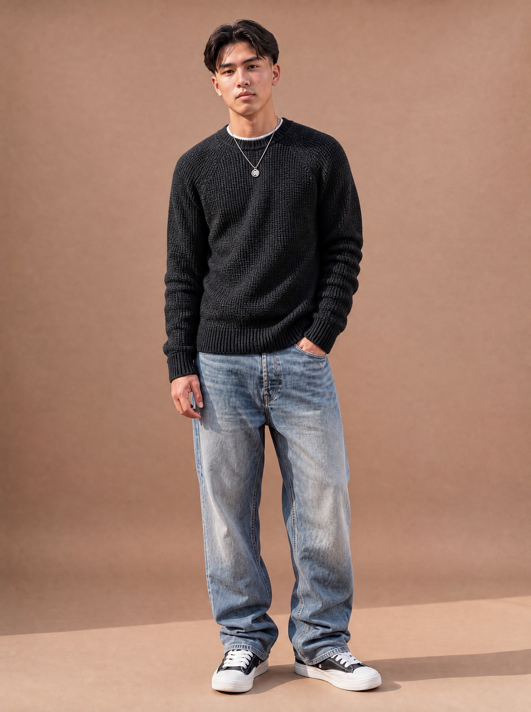 The Sunday Reset Crewneck Sweater (Onyx)