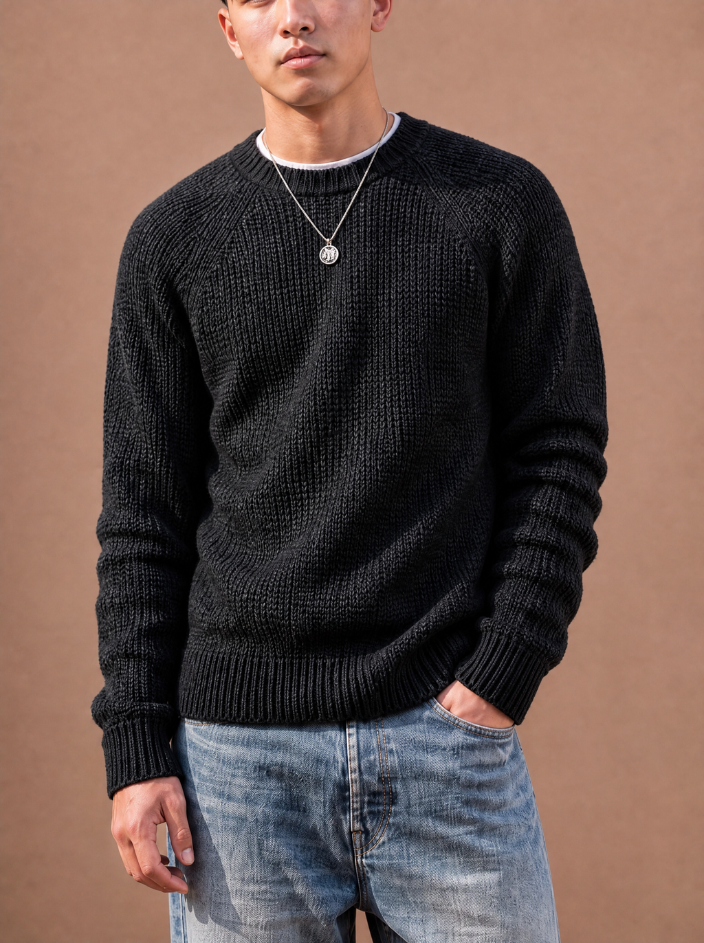 The Sunday Reset Crewneck Sweater (Onyx)